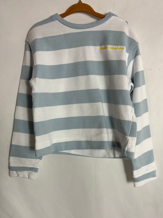 GOCCO. Sudadera rayas azul y celeste. T 2-3 años