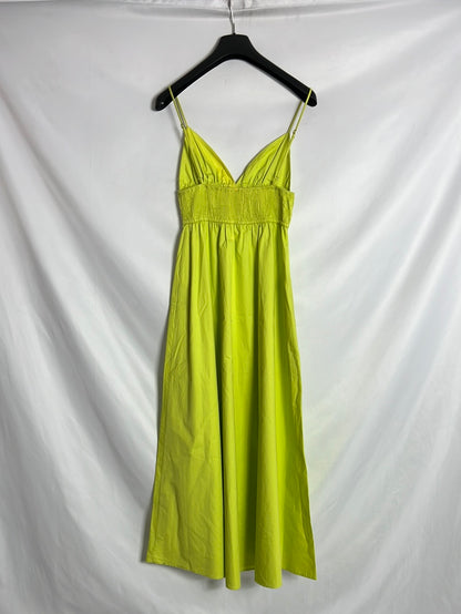 ZARA. Lime-colored midi dress. TS (TARA)