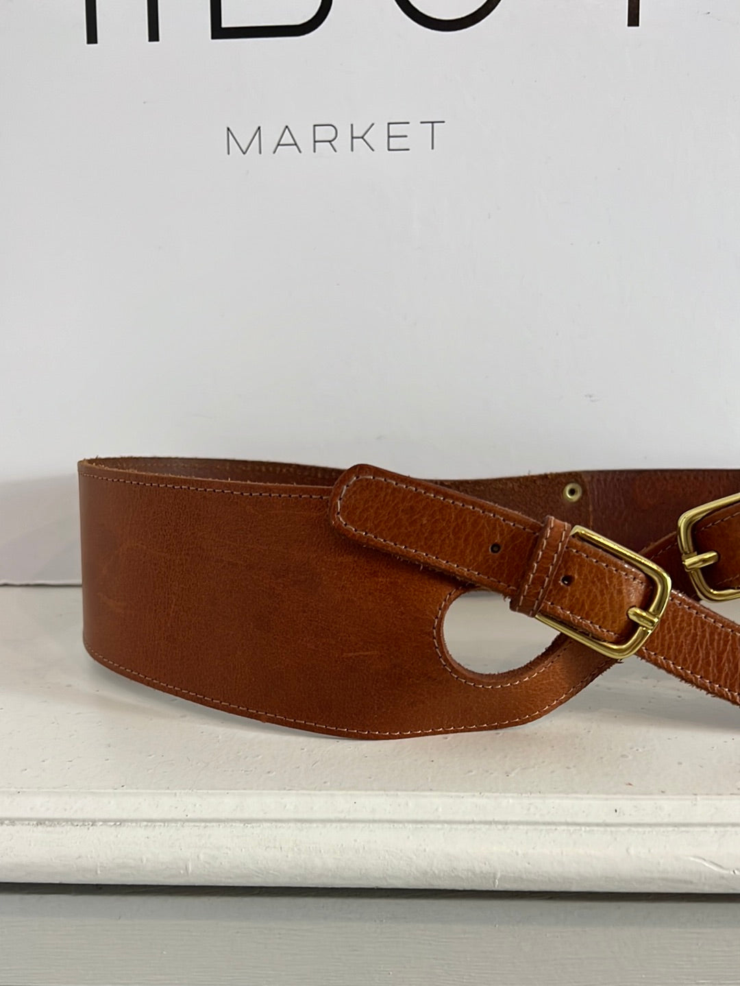 TOPSHOP. Cinturón estilo fajín piel. T 80