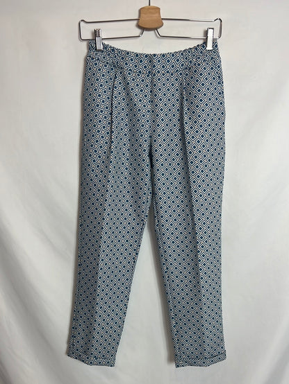 ALLÔ ALLÔ. Total blazer and printed trousers look. TS/M