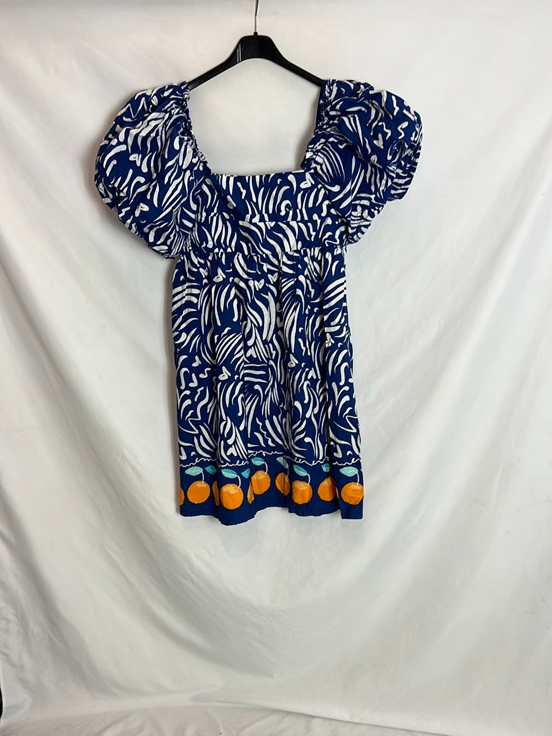 PRIMARK. Vestido corto manga farol. T Se