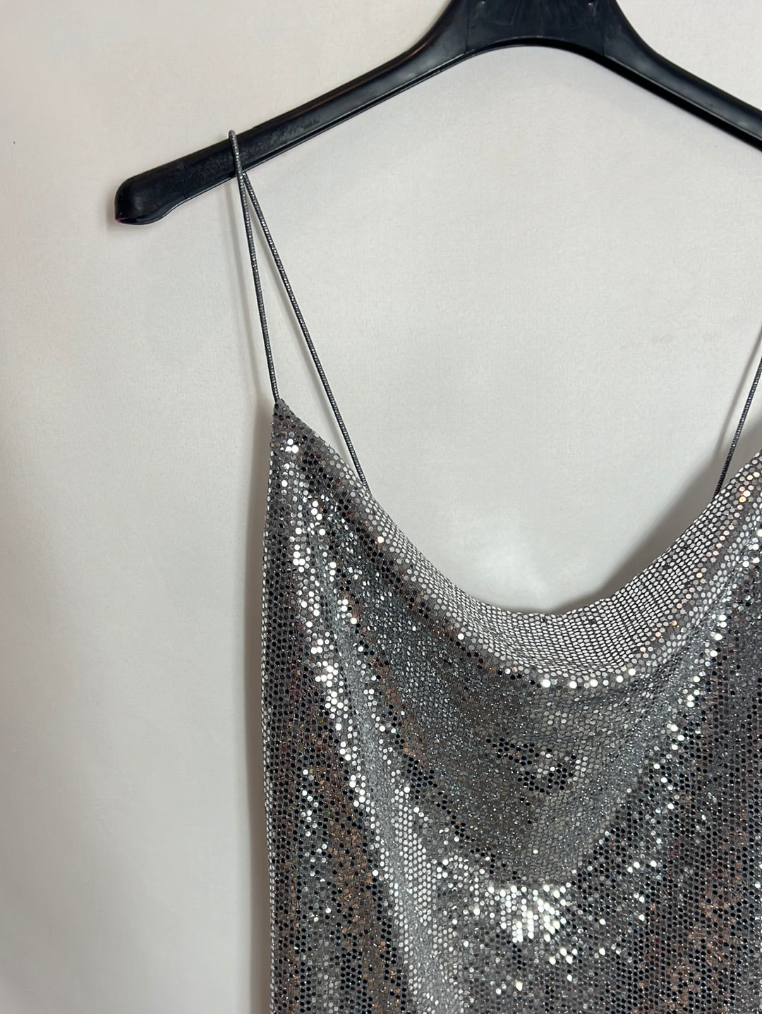 bershka silver dress Bershka