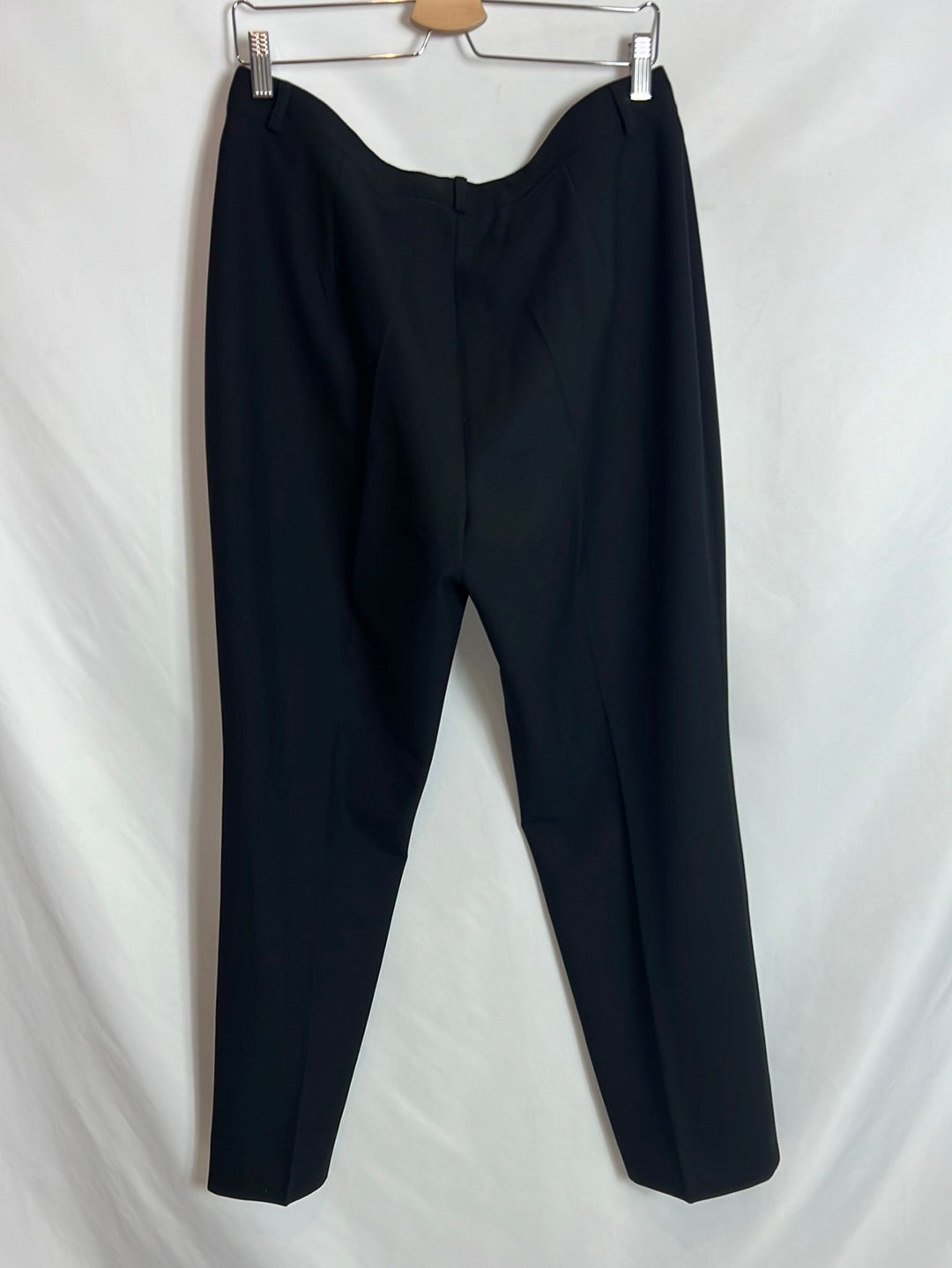 CORTEFIEL. Black pleated trousers. Size 48