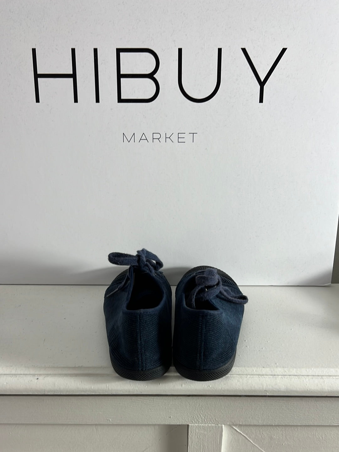 PISAMONAS. Blue corduroy lace-up sneakers. Size 29