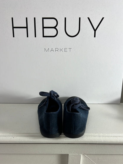 PISAMONAS. Blue corduroy lace-up sneakers. Size 29