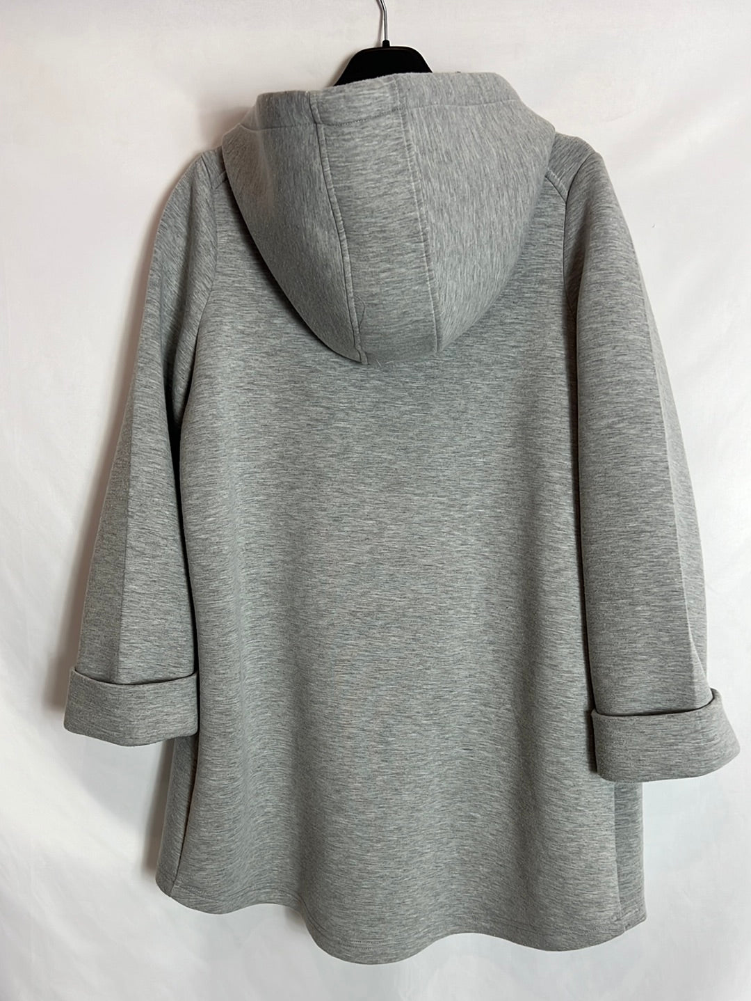 ZARA. Long gray hooded jacket. TS (tara)
