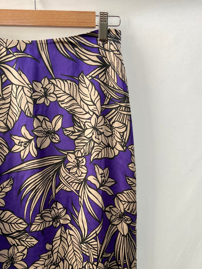 ROBERTO TORRETTA.Long printed skirt T.36