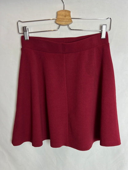 LEFTIES. Falda burdeos elástica T.m