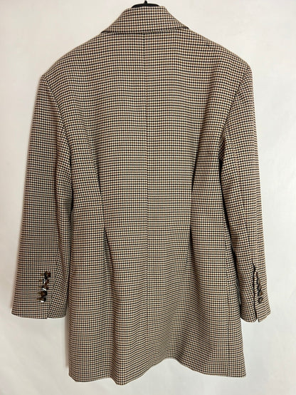 ZARA. Blazer pata de gallo pinzas. T XS