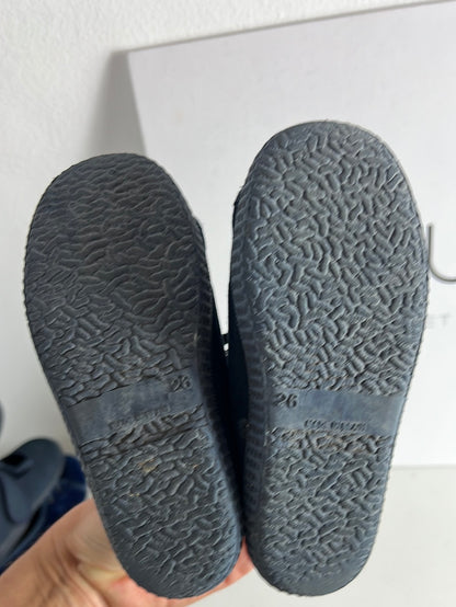 PISAMONAS. Blue suede lace-up sneakers. Size 26