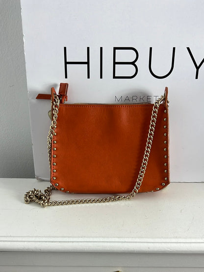 ZARA. Bolso mini naranja tachuelas