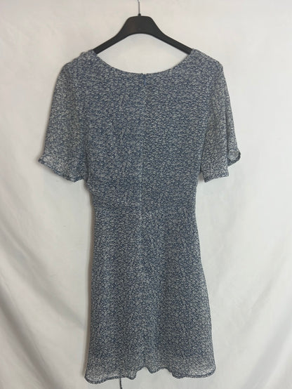AMENAH. Blue floral dress T.1(s)