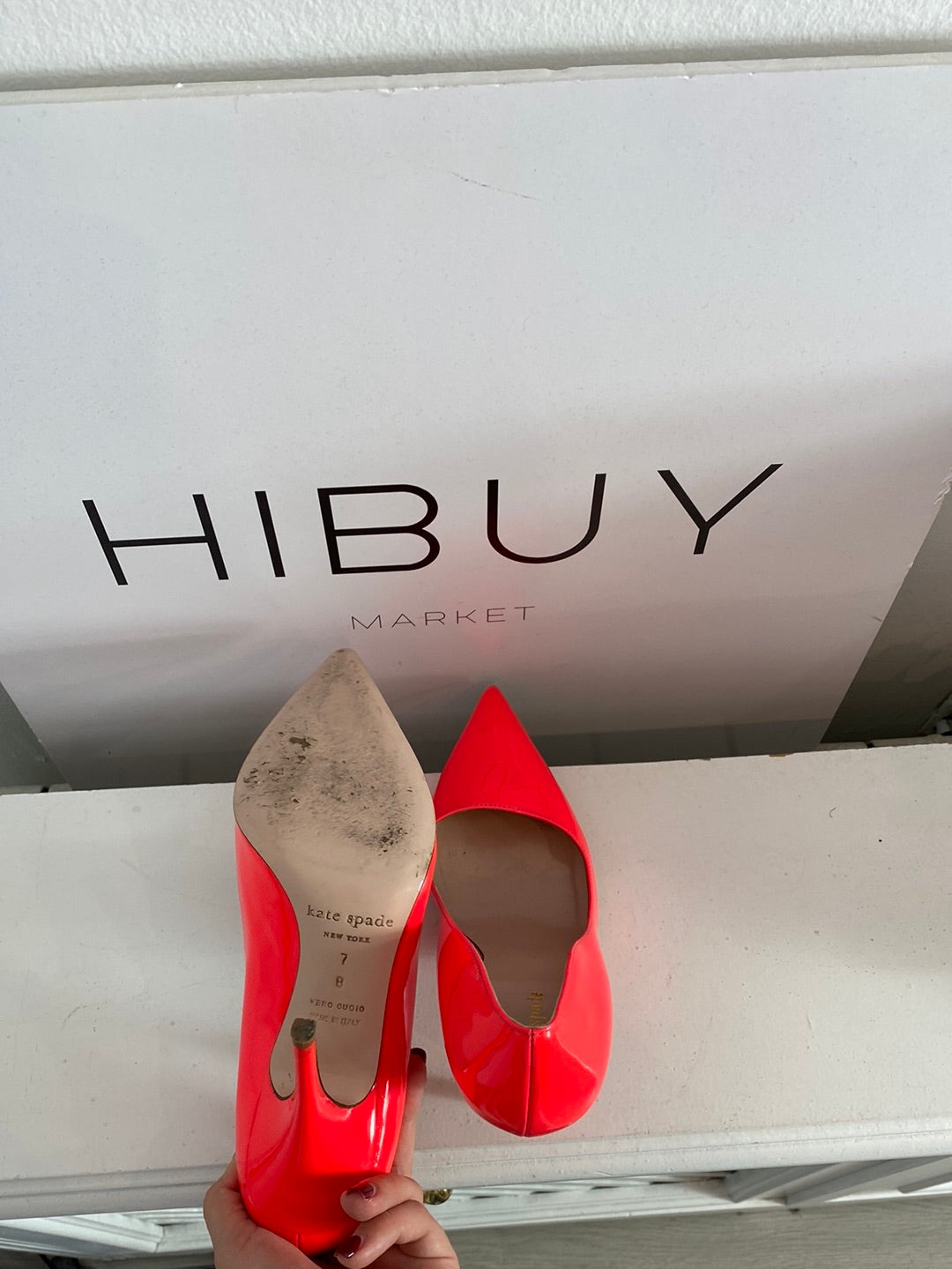 KATE SPADE. Pink patent heels. Size 38 