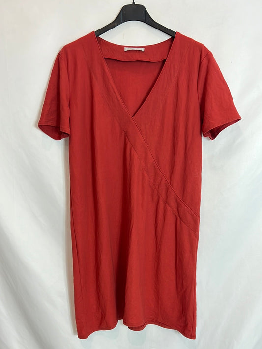 ZARA. Short red couture dress. TM