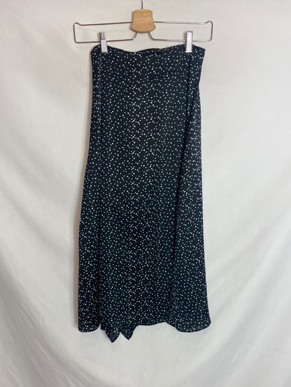 MISSGUIDED. Falda midi lunares. T.32(petite)