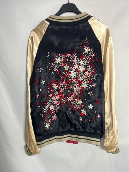 ZARA. Bomber reversible satinada. T M