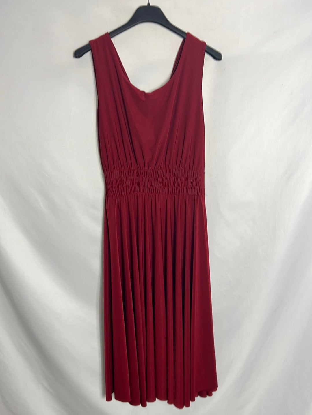 OTHERS. Flowing wine red midi dress. TM