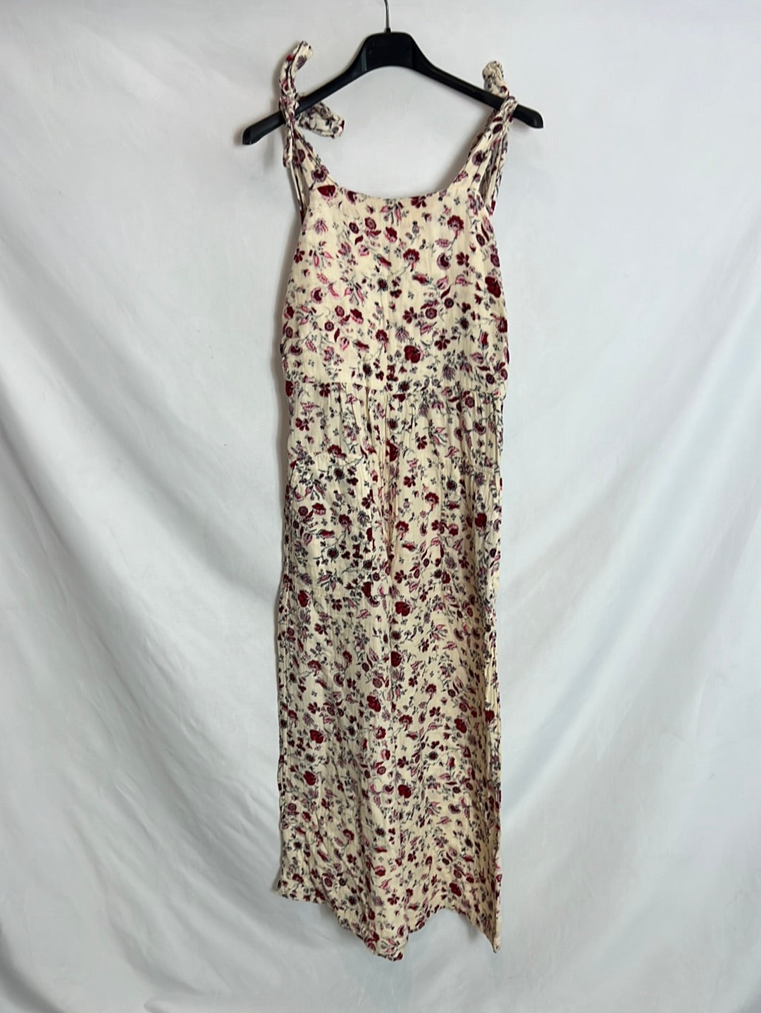 ZARA. Mono culotte beige textura estampado. T S