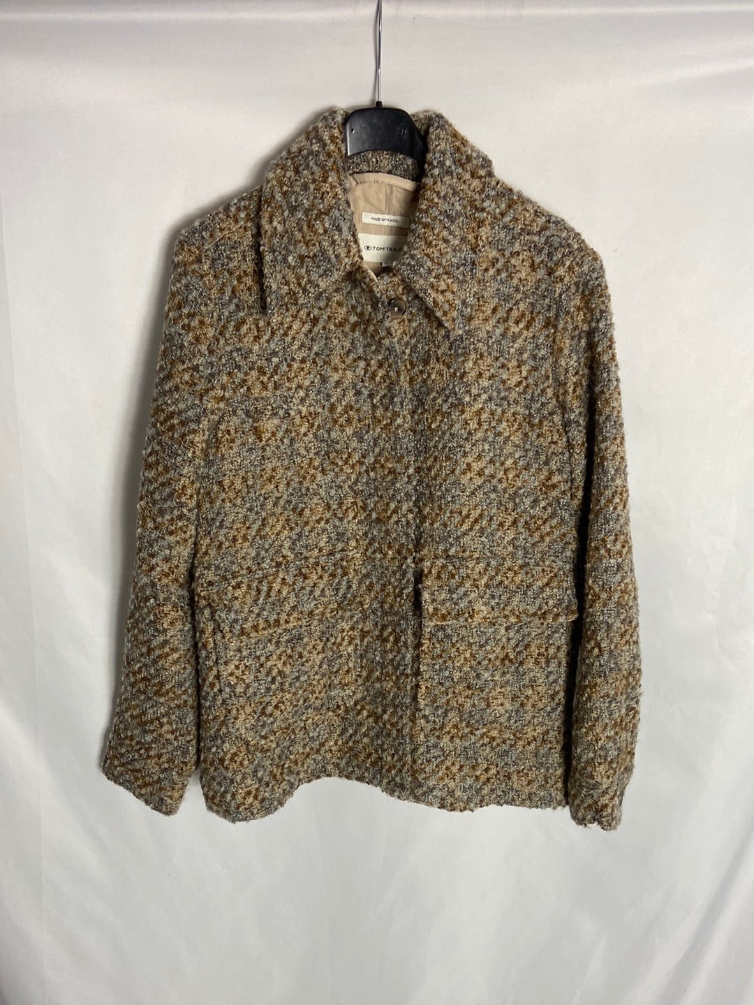 TOM TAILOR. Beige terry coat T.xs