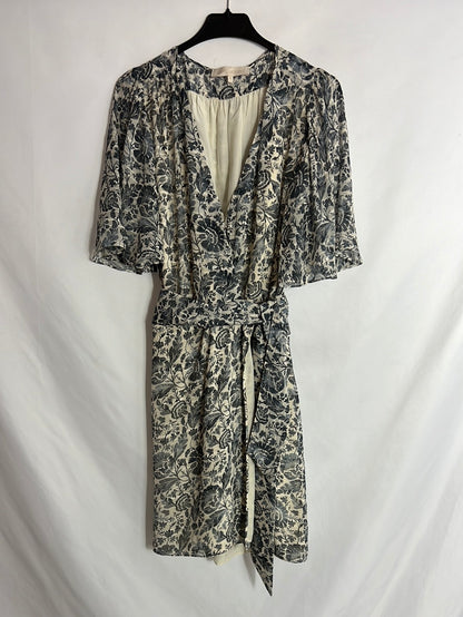 VANESSA BRUNO. Vestido gasa estampado.