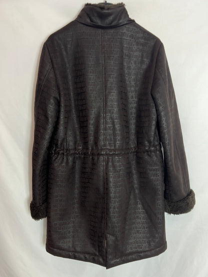 MAFECCO. Abrigo marrón pelito T.42