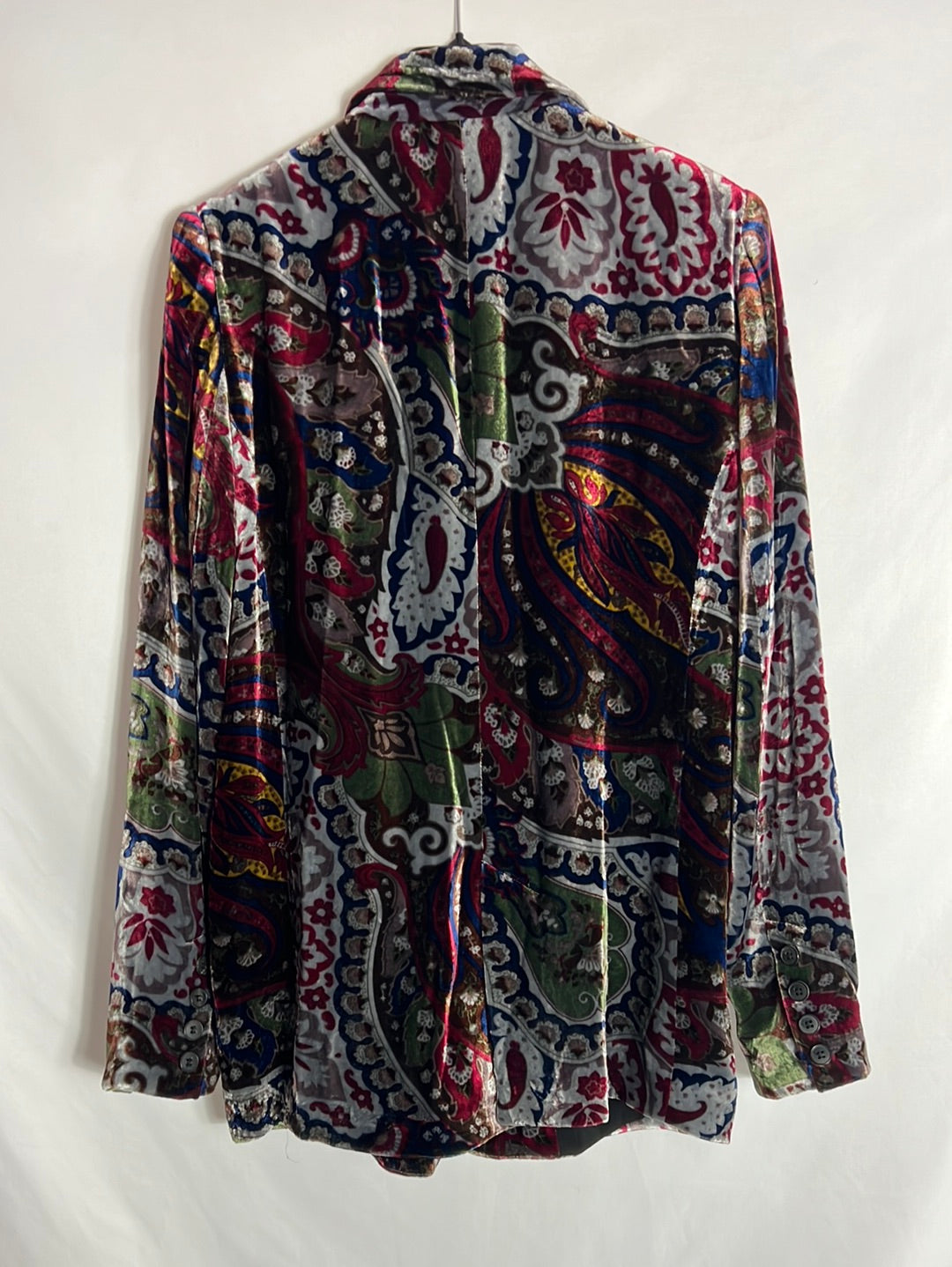 OTRAS. Blazer terciopelo estampada. T S