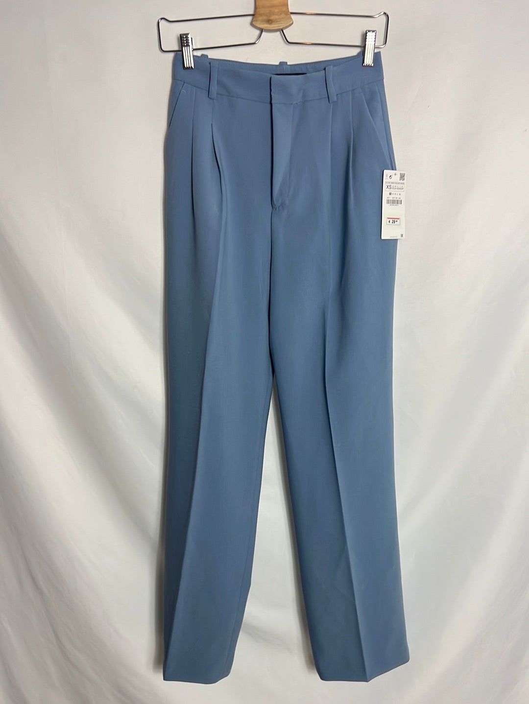 ZARA. Light blue wide-leg trousers. Size XS