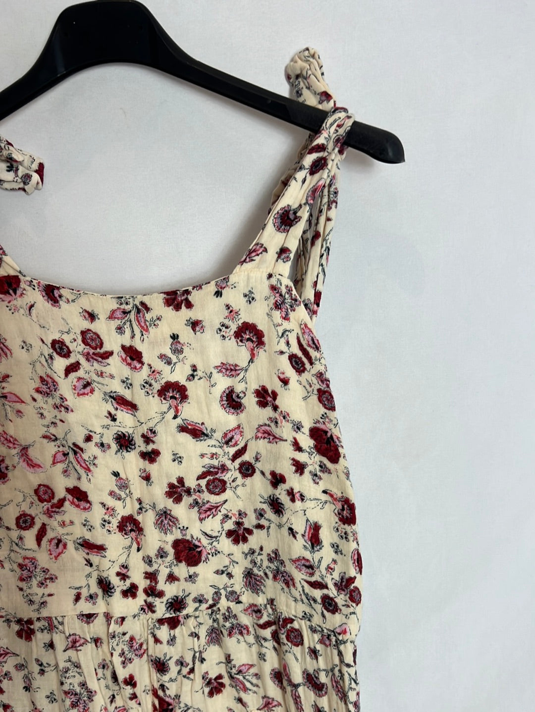 ZARA. Mono culotte beige textura estampado. T S