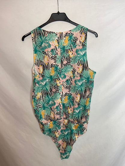 OTRAS. Body verde estampado T. M