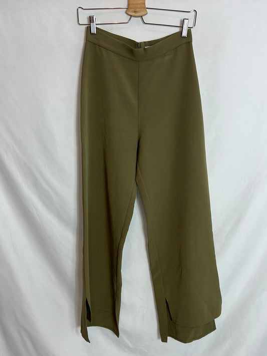 BIMANI. Pantalón culotte verde T.36 (tara)