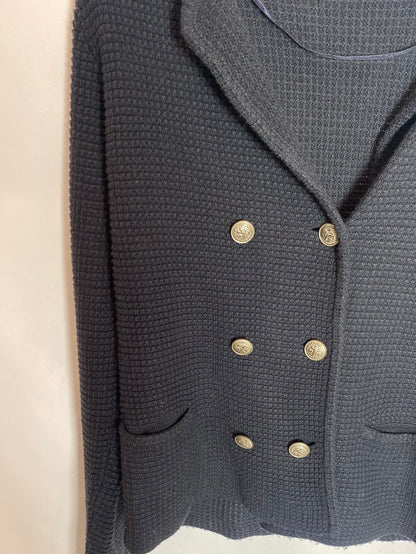 OYSHO. Cárdigan azul marino T.s