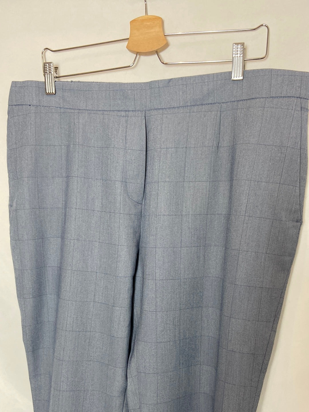 CORTEFIEL. Blue checked dress pants, size XXL