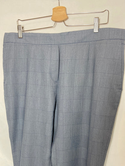 CORTEFIEL. Blue checked dress pants, size XXL