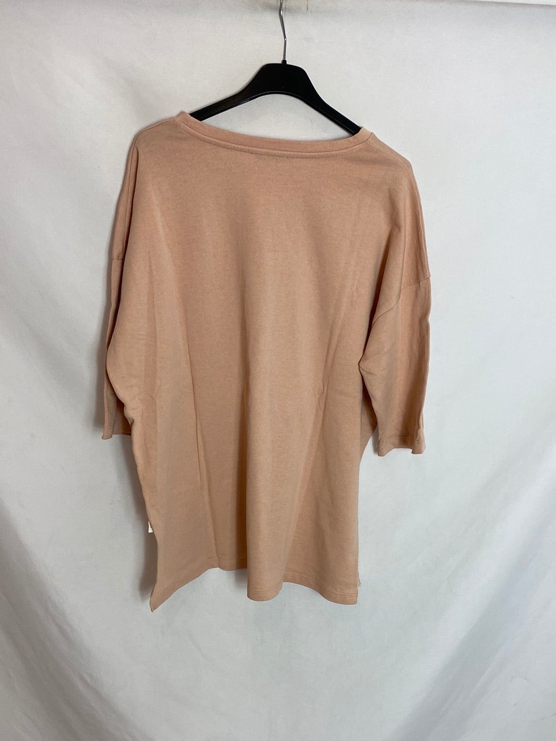 ZARA. Camiseta rosa oversized T.m