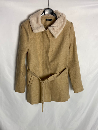 TRENDYOL. Beige cloth coat size 34