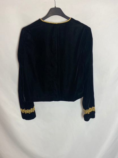 ZARA. Chaqueta terciopelo negra. T.m