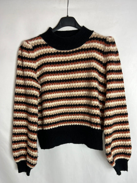 BISOU´S PROJECT. Tricolor turtleneck sweater. TS