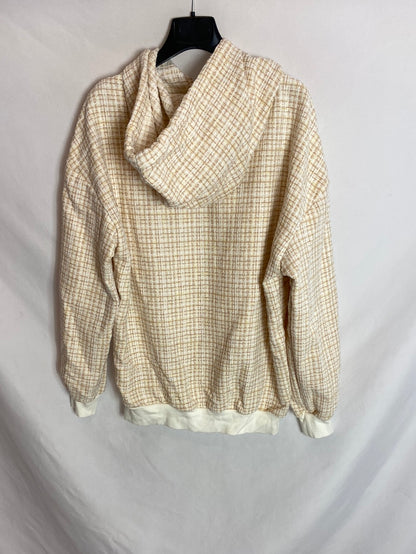 SHEIN. Sudadera estampada textura. T.S