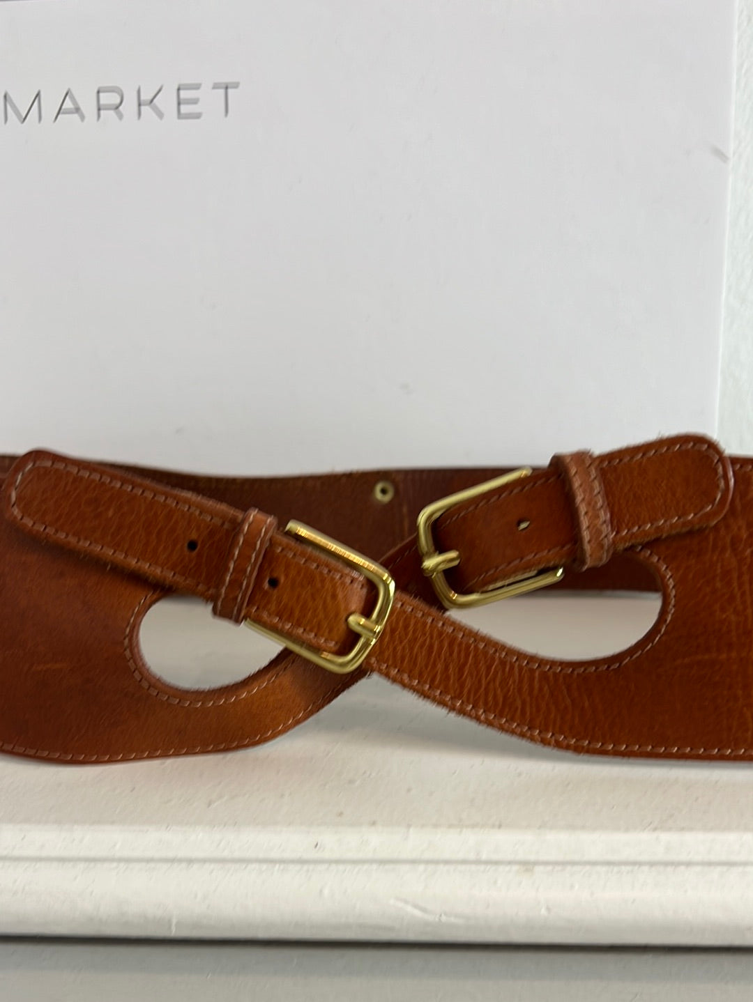 TOPSHOP. Cinturón estilo fajín piel. T 80