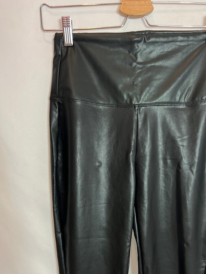 ZEZANA. Black faux leather leggings TM