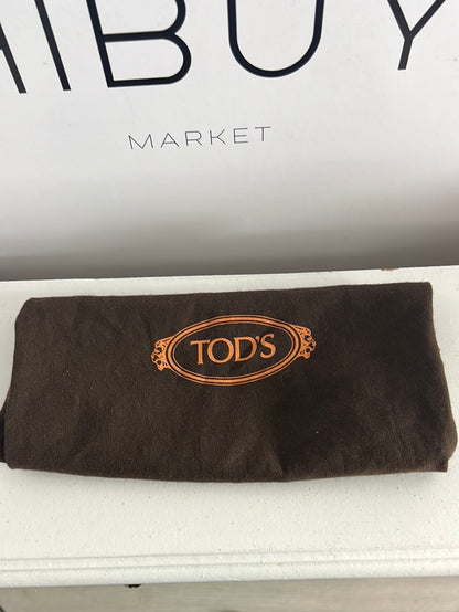 TOD´S. Mocasines piel troquelada rosa. T 37(tara)