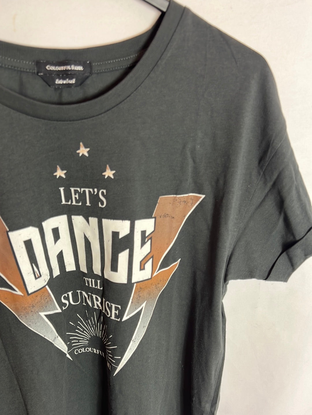 COLORFUL REBEL. Black "danze" t-shirt T.xs