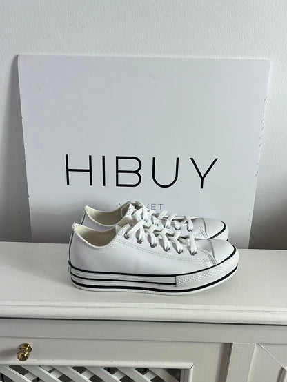CONVERSE. Zapatillas blanca piel T.37