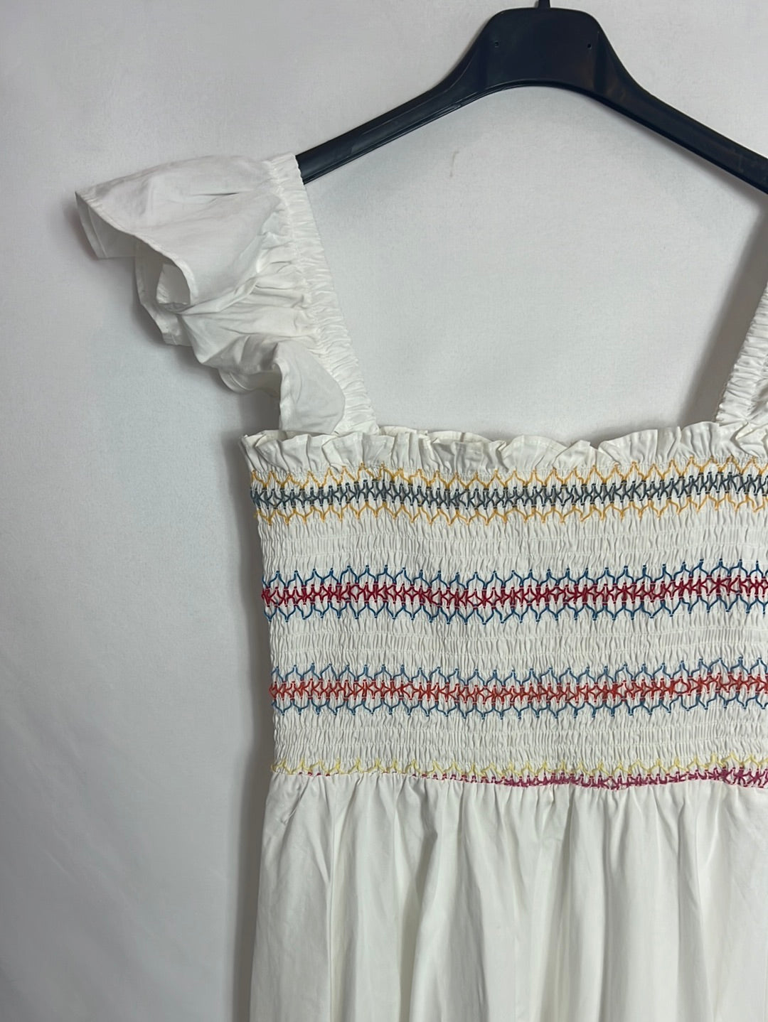 OTHERS. White honeycomb midi dress. TS