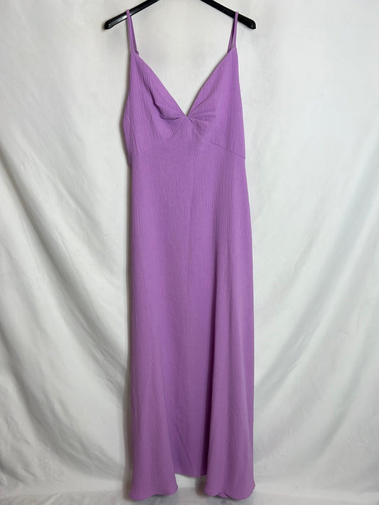 DAPHNEA. Long lilac strapless dress Ts