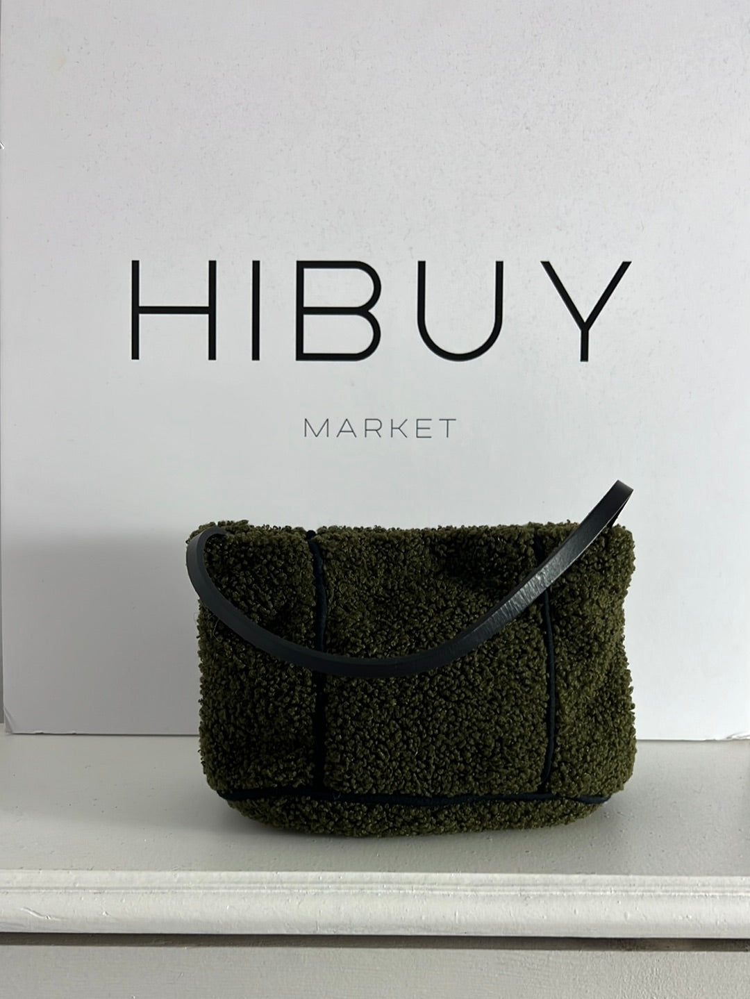 ALL WE LOVE. Bolso mini textura verde