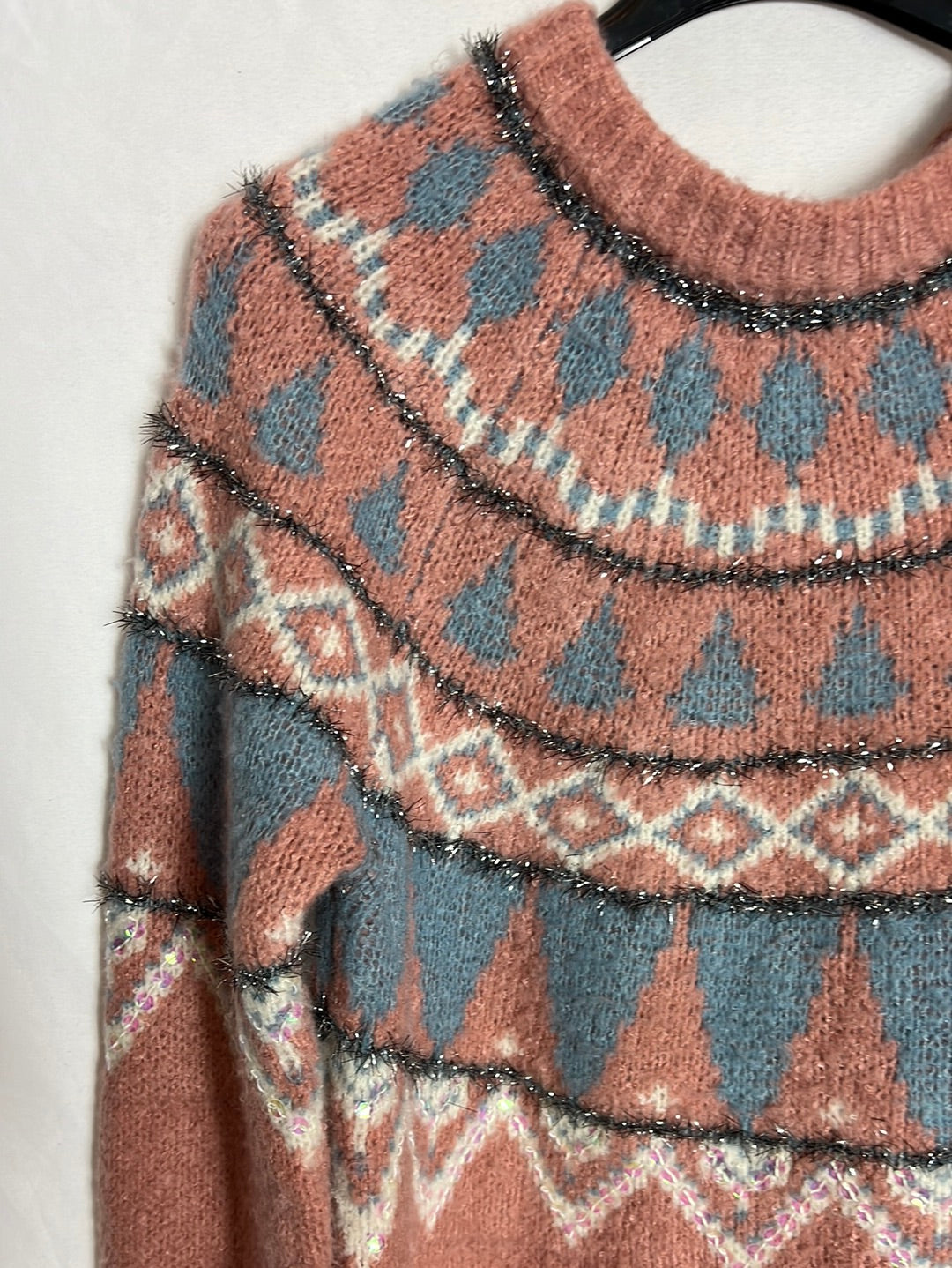 VILA. Jersey salmón dibujos T.xs