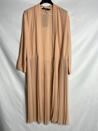 ZARA. Pink pleated kimono Ts