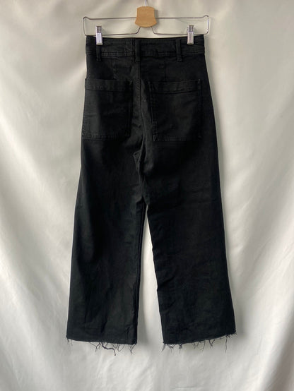 ZARA. Black culotte jeans size 36