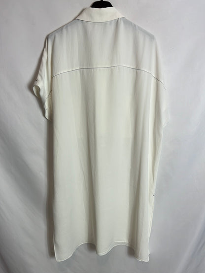 ZARA Long flowing blouse with pockets. Size XL
